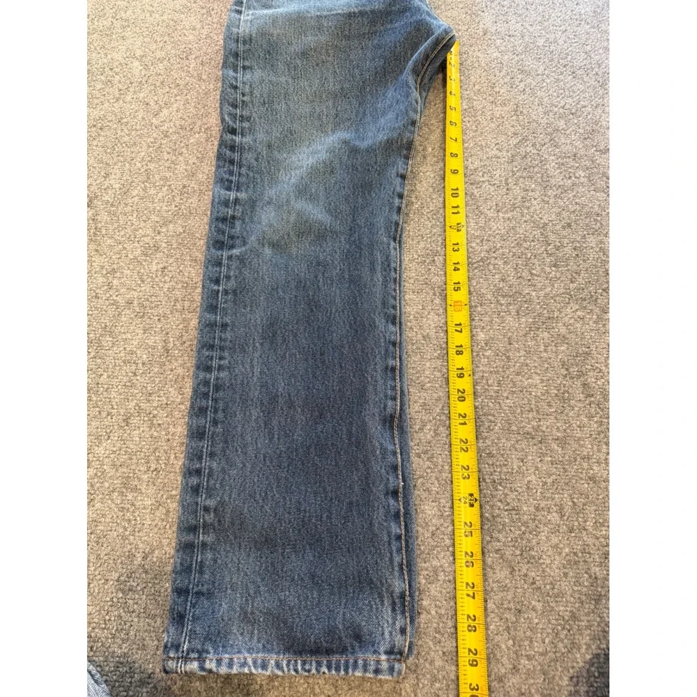Levis 501 Original Fit Mens Jeans 33x32 Medium Wash Blue Button Fly Straight Leg